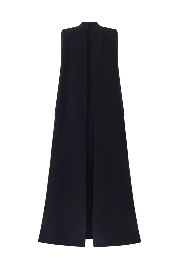Long-sleeve flared dress with floral embellishment - BLOOM