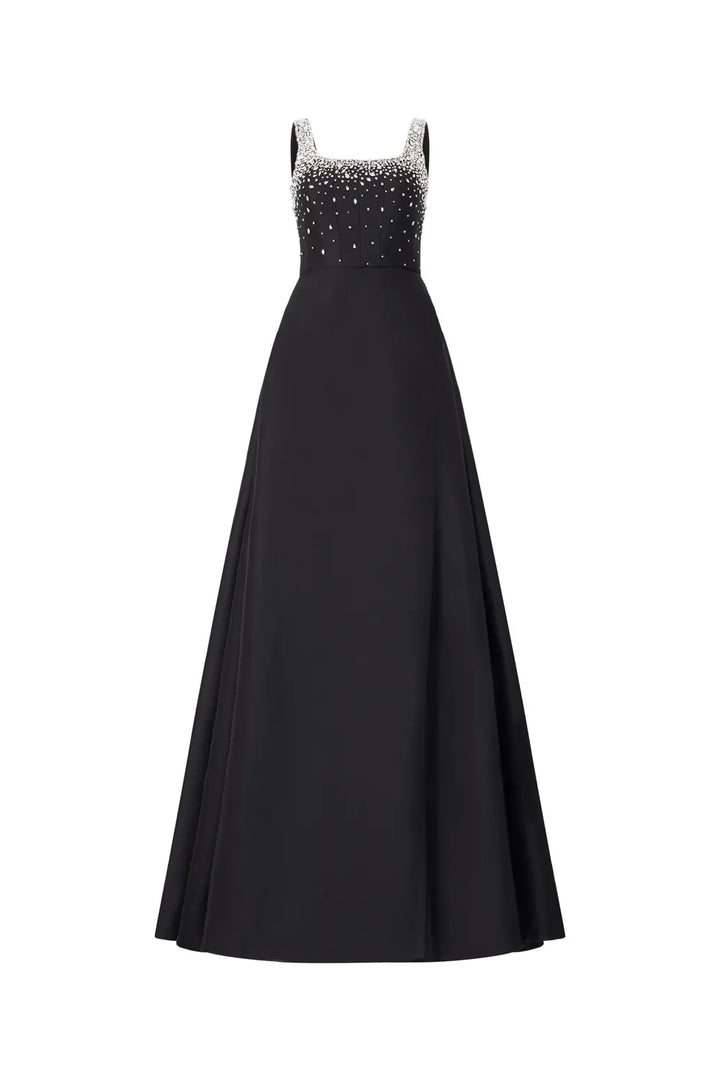 Embellished Sleeveless Gown with A-line Skirt - NOVA