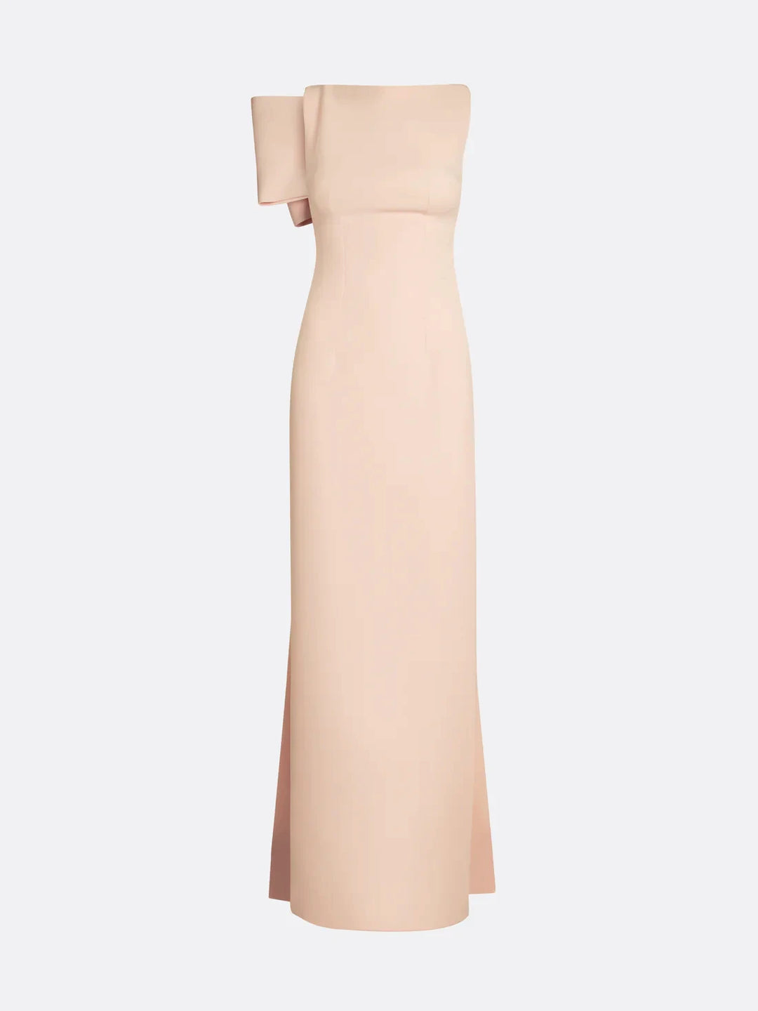 sleeveless column gown with bateau neckline – NUDELLA