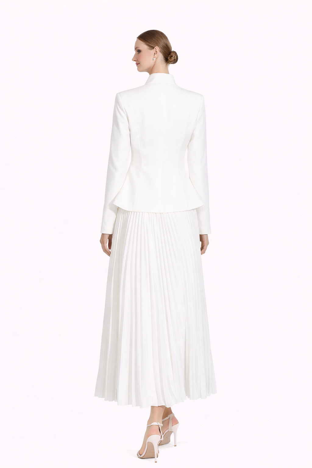 tailored jacket with pleated maxi skirt – GRACE