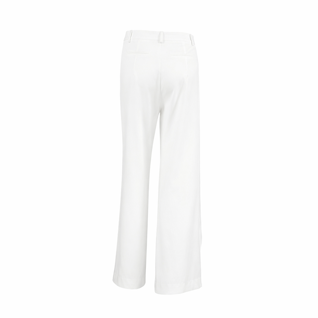 High-waist wrap-detail wide-leg pants – ALBA