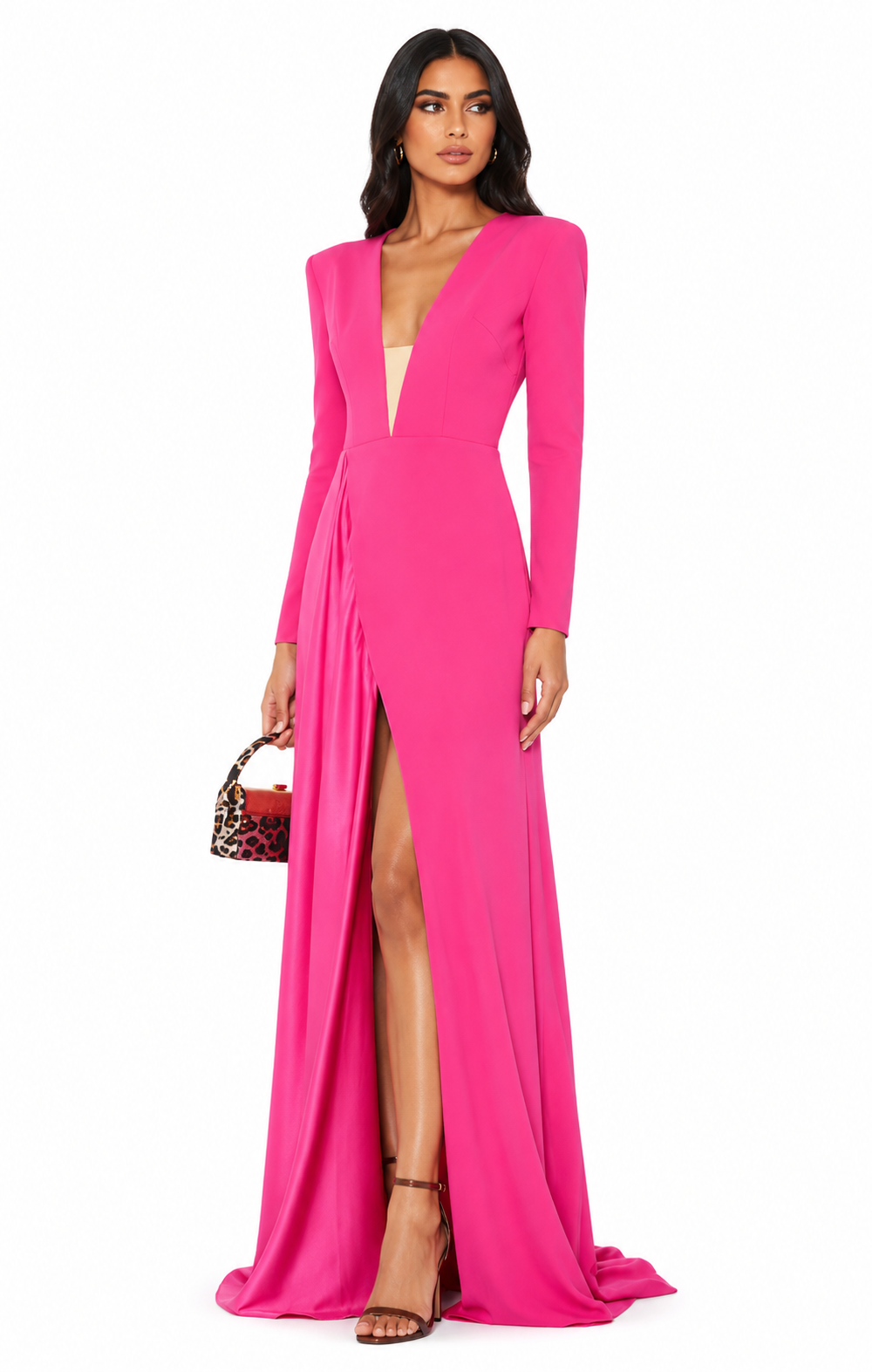 Plunge Blazer Maxi Dress – Sofiee