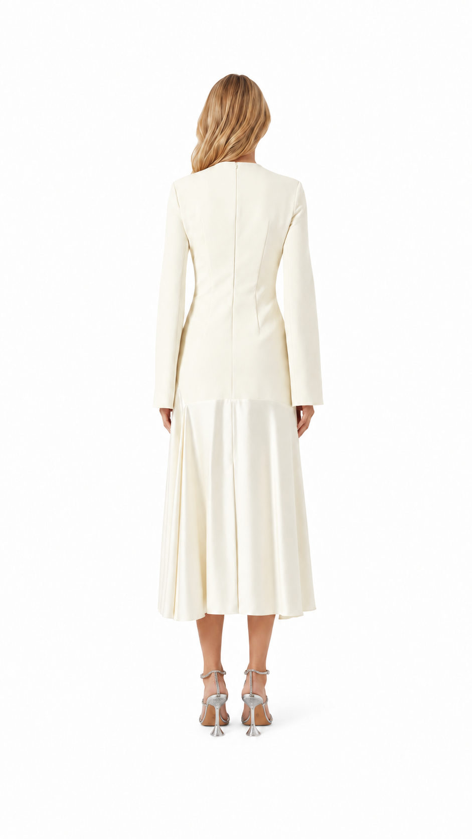 Blush Pink Flared Sleeve Midi Dress – ROSÉVA