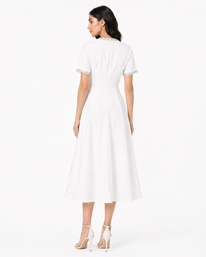 Bow Detail Midi Dress – MADELINE