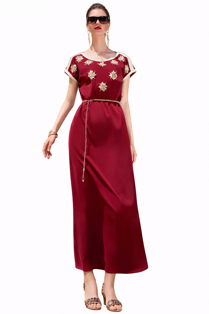 Long-Sleeve Elegant Maxi Dress – SELENE