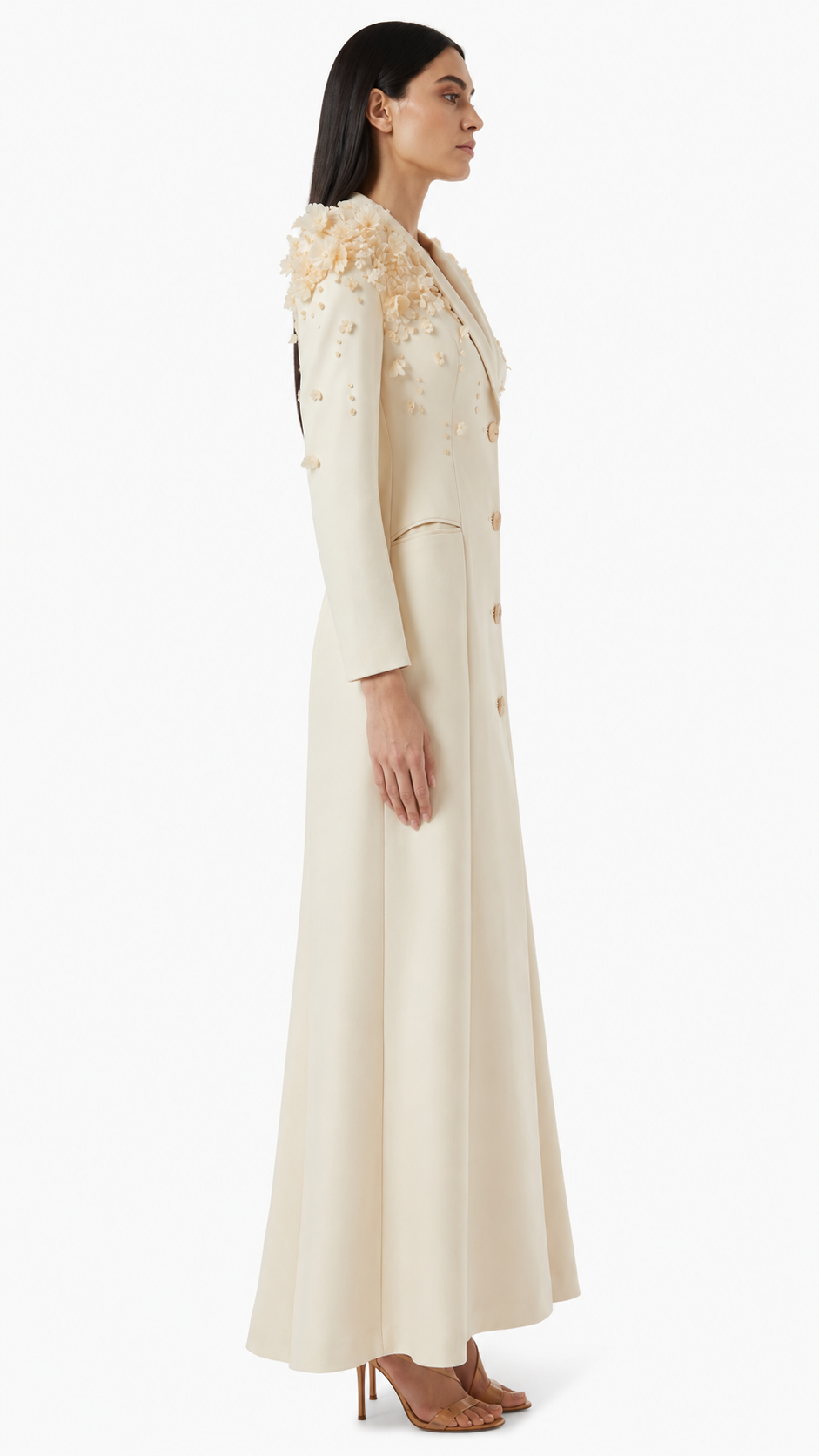 embellished shoulder tailored gown – Joller