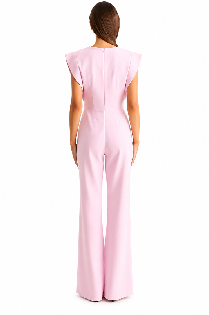 Sleeveless Jumpsuit with Gold Details - CILIE