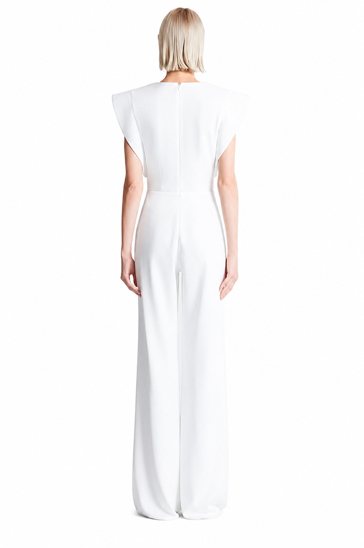 Sleeveless Jumpsuit with Gold Details - CILIE