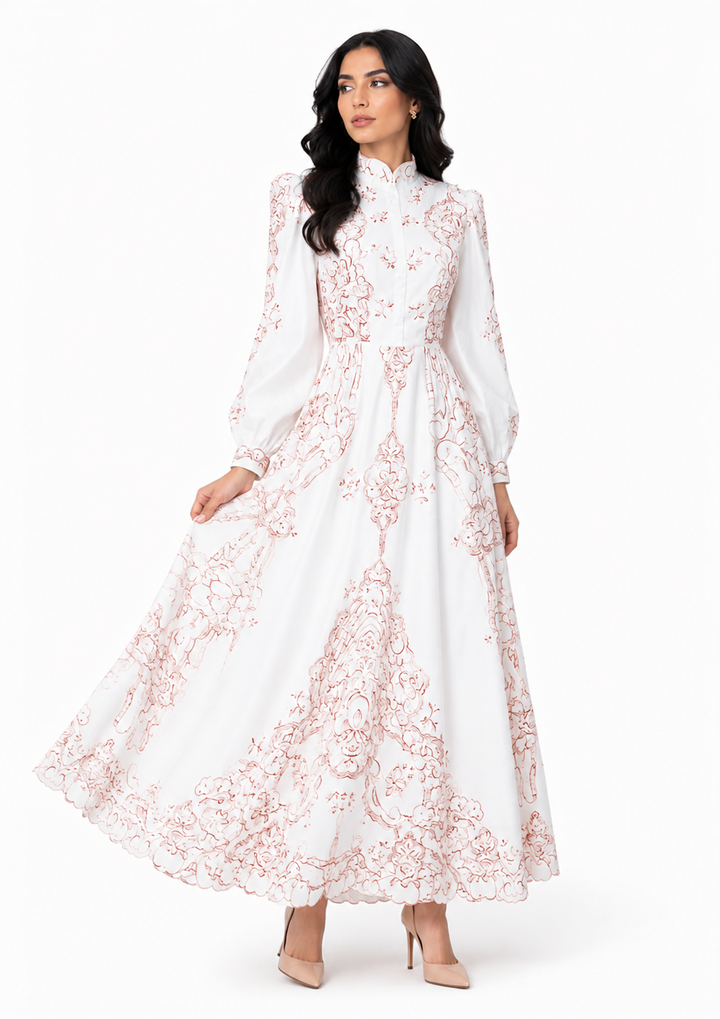 Delicate ruffles dress - Edwyna