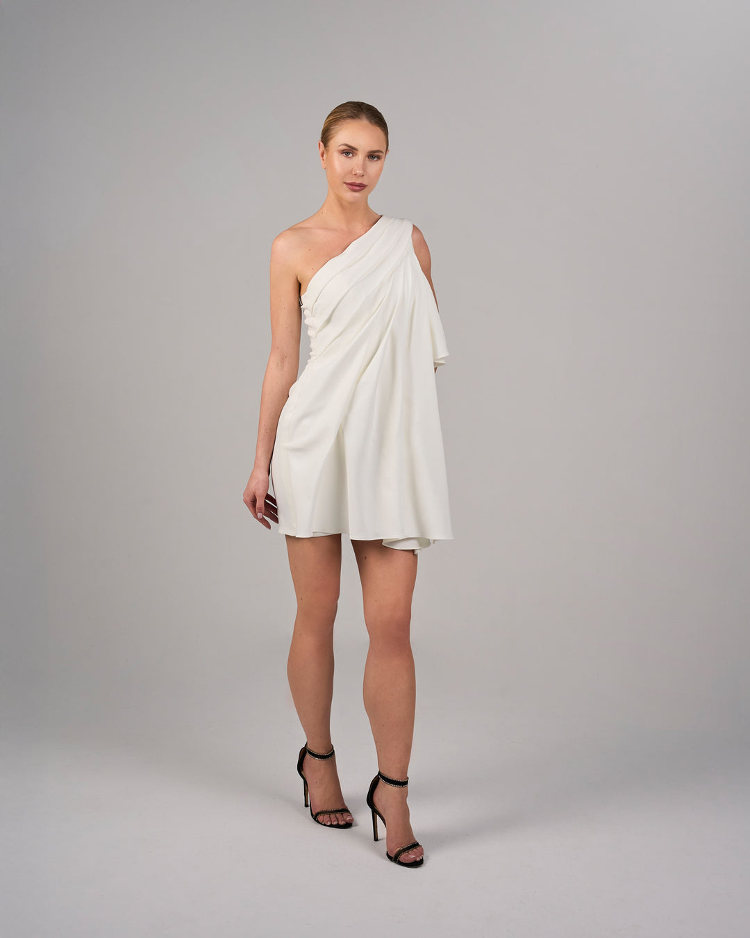 Ruffled short dress - PAMELA