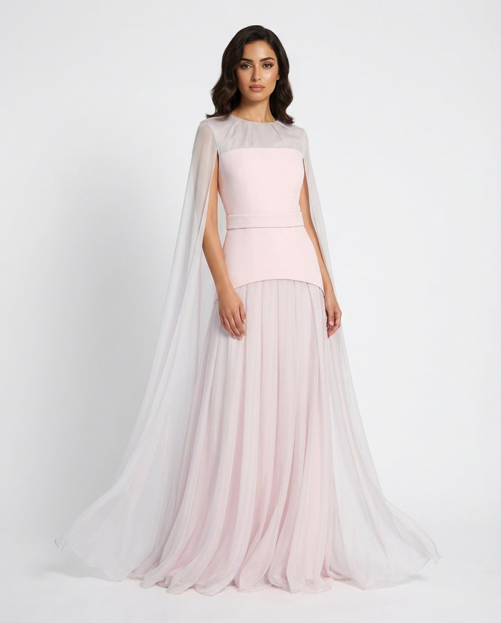 Long Sleeve Multi-Layer Dress - BLUSH