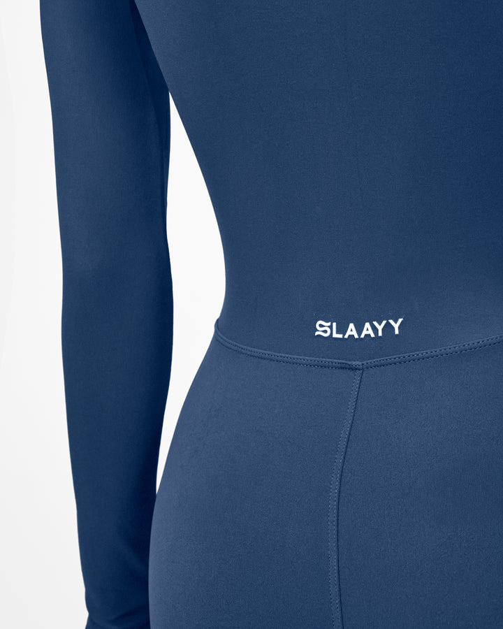 Plissiertes Oberteil mit ausgestellten Ärmeln und Maxirock-Set mit Taillengürtel – Rosiny 