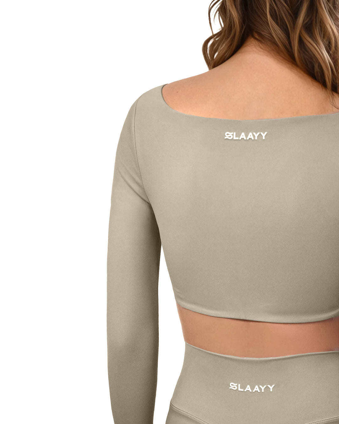 long-sleeve crop top with high-waist shorts set – SAGE FLEX