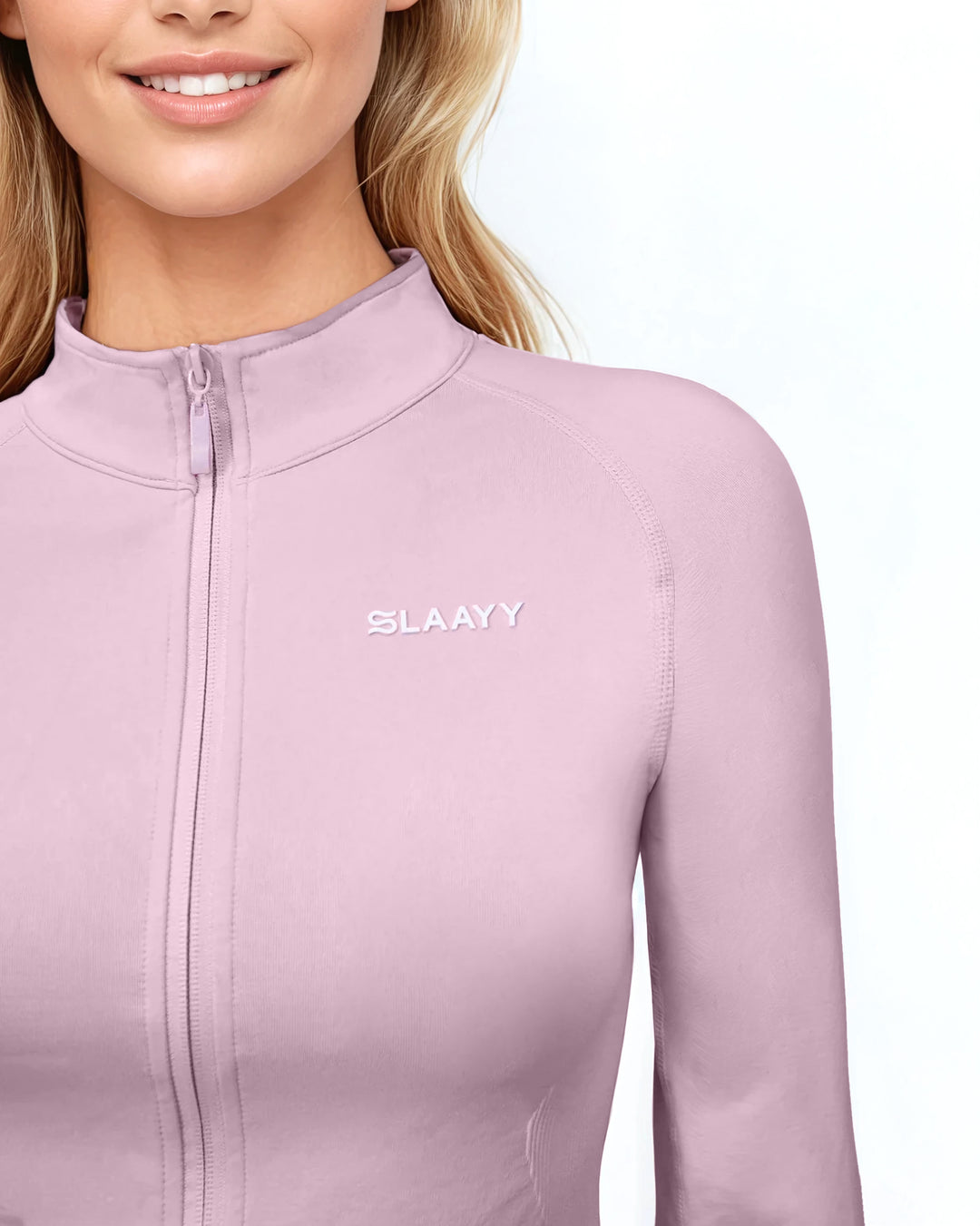 zip-front long-sleeve jacket & shorts set – LILAH