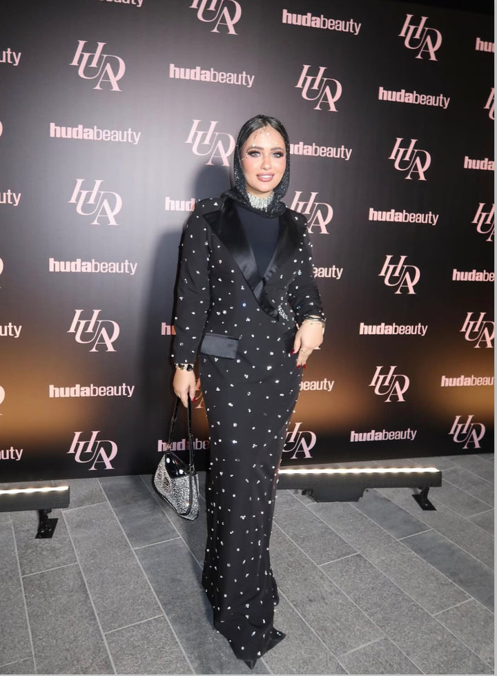 Fully beaded blazer dress-Rawaa