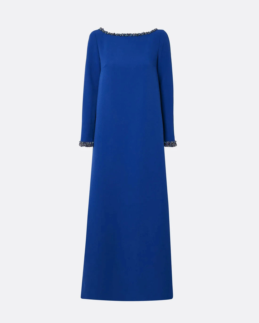 long-sleeve A-line gown with embellished neckline – SAPPHIRA