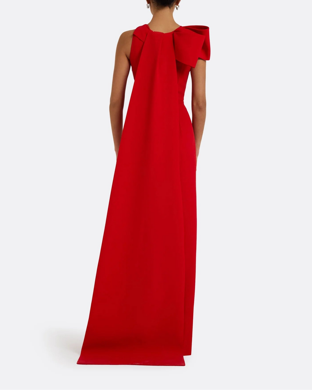 Sleeveless column dress with bow accent - Lura