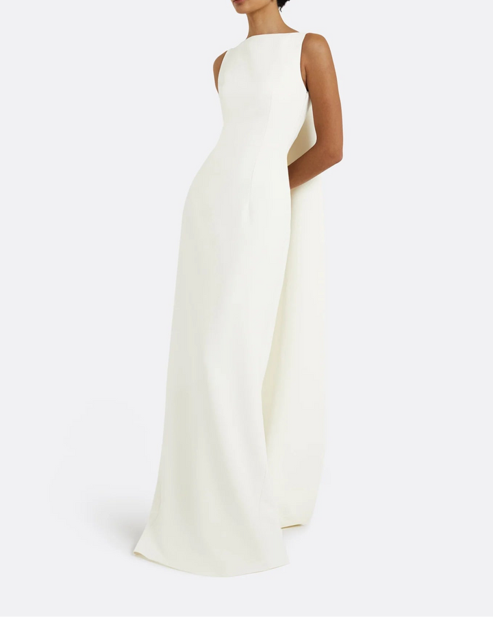 Sleeveless column dress with bow accent - Lura