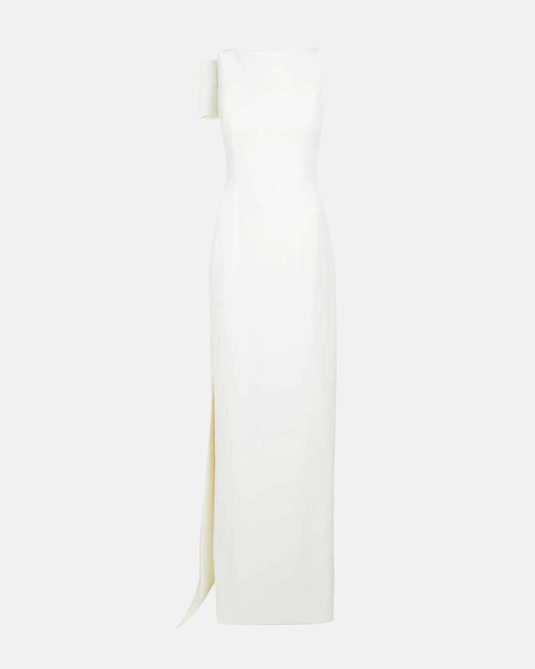 Sleeveless column dress with bow accent - Lura