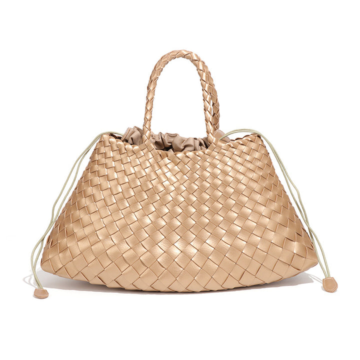 Oversized Woven Handbag – AZURE