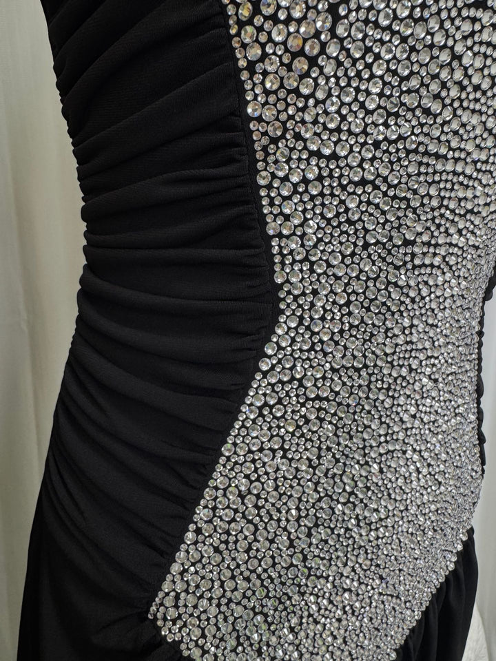 Crystal Corset Ruched Maxi Dress - Luxe