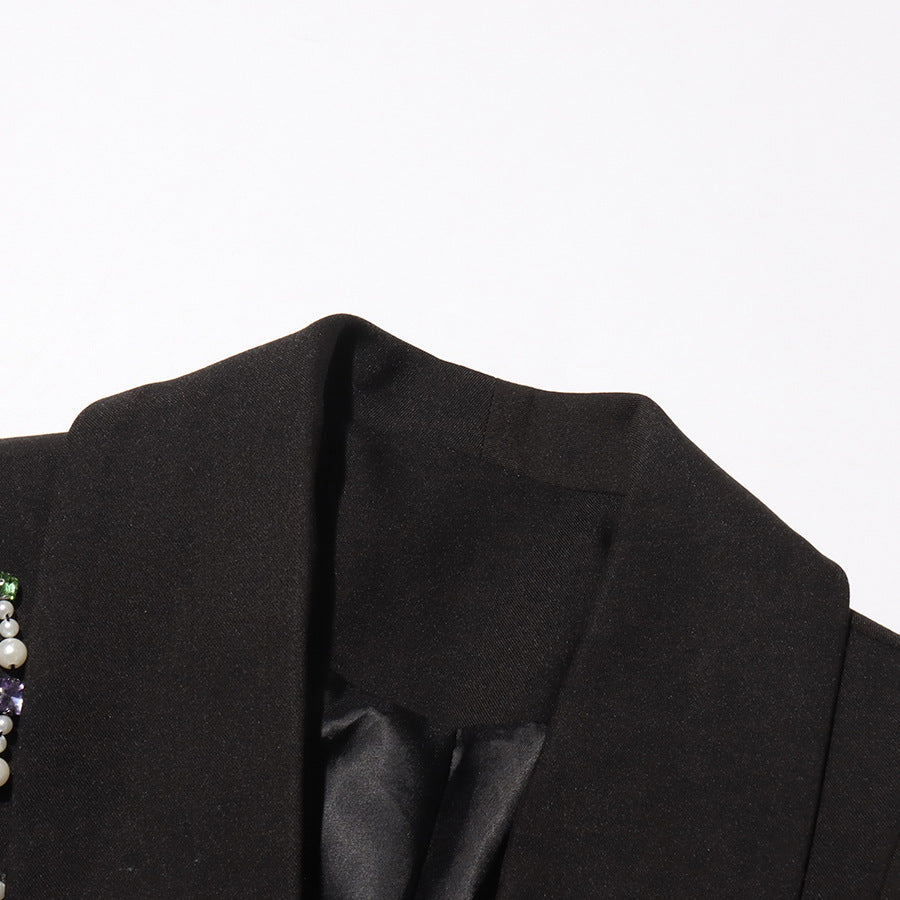 Plissiertes Oberteil mit ausgestellten Ärmeln und Maxirock-Set mit Taillengürtel – Rosiny 