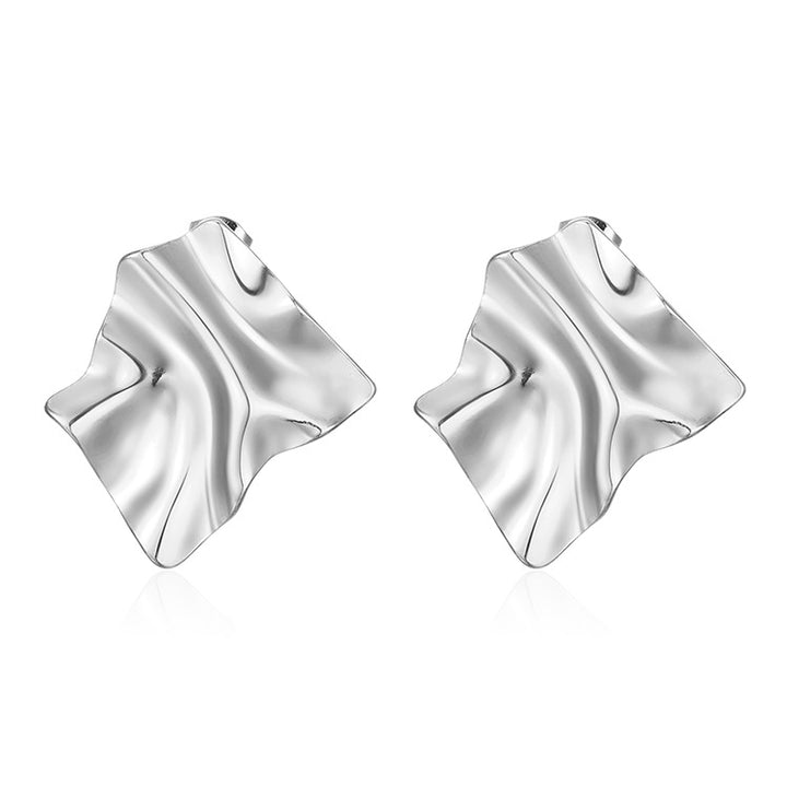 Boucles d'oreilles créoles à double couche texturée avec détail gravé – Akoma 
