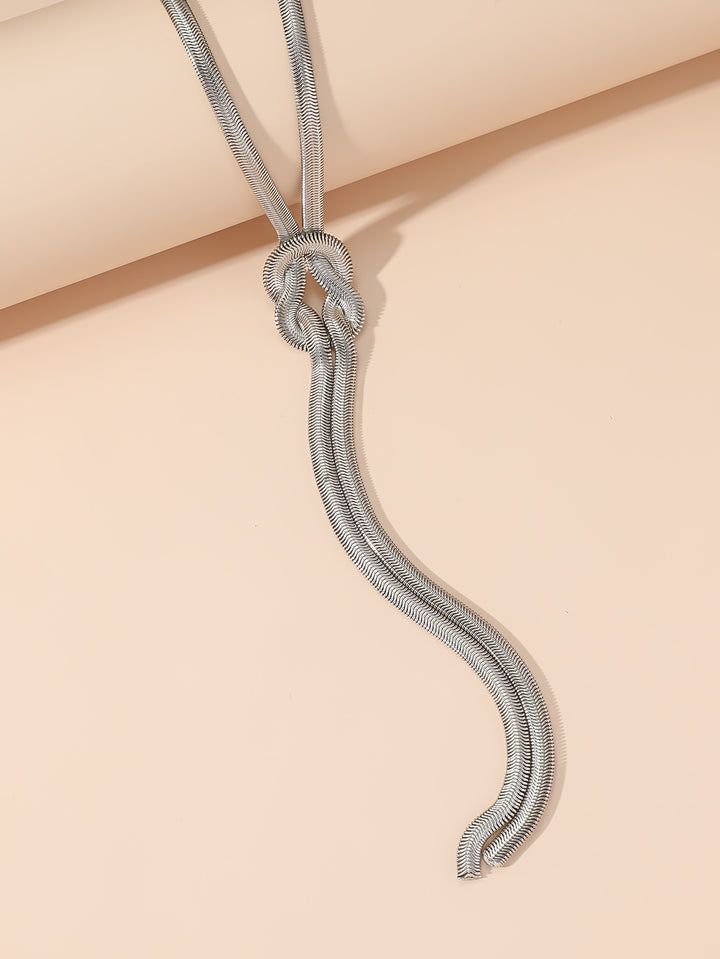 قلادة حبل معدني مع عقدة متدلية مميزة - فينتا