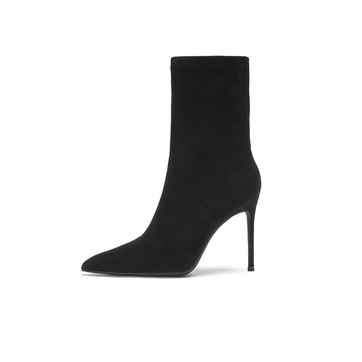 pointed-toe ankle boots with stiletto heel – ARIANZWY +1