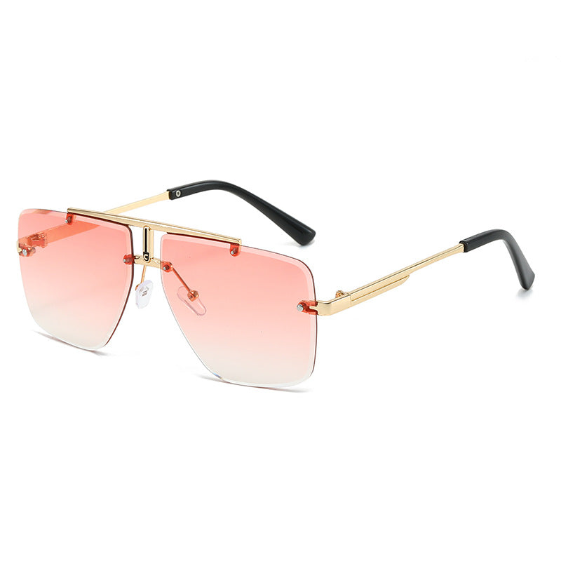 square oversized sunglasses with double bridge frame – NOQRA