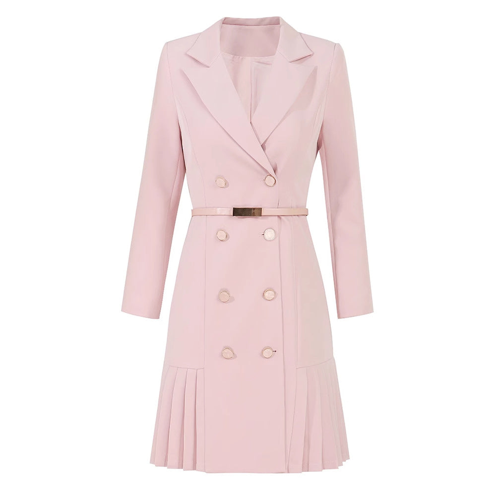 robe midi évasée sans manches avec ceinture chaîne - CELIAV 