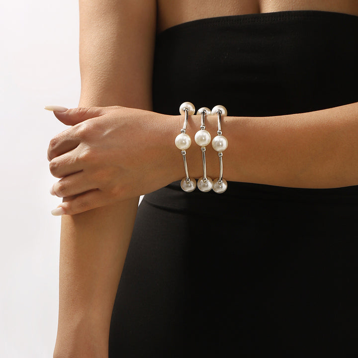 driekwart mouw overslagjurk met pailletten revers en bloemenapplicatie – ALINA 