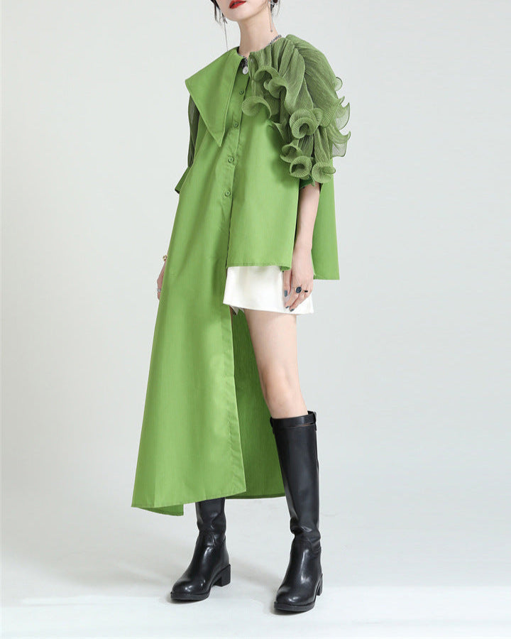 Dubbelgelaagde gestructureerde hoepeloorbellen met gegraveerd detail – Akoma 