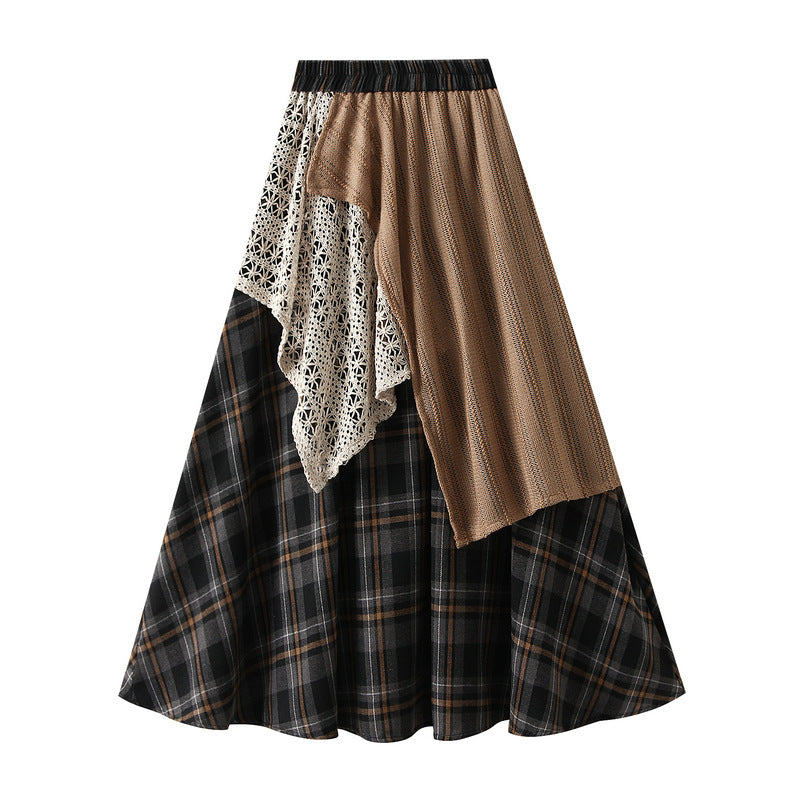 Patchwork Boho Maxi Skirt with Elastic Waist – ARIA