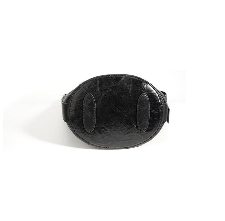 slouchy leather shoulder bag with minimalist design – ARLETTEZI