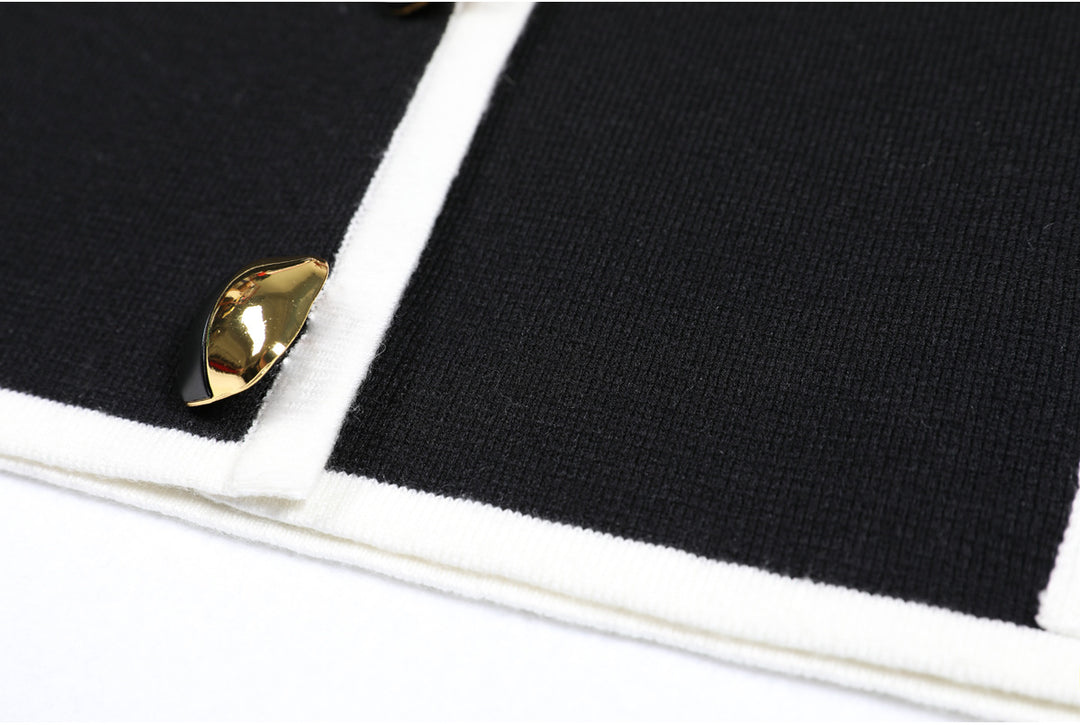 Plissiertes Oberteil mit ausgestellten Ärmeln und Maxirock-Set mit Taillengürtel – Rosiny 