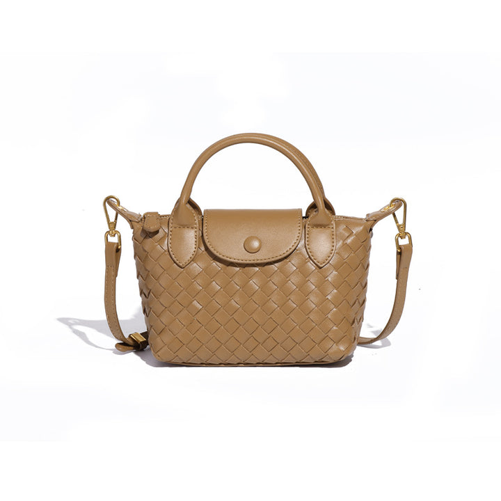 Mini Woven Crossbody Tote – BORDEAUX