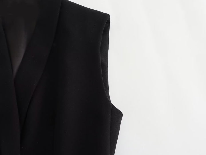 tailored sleeveless vest & wide-leg trousers set – VÉRA