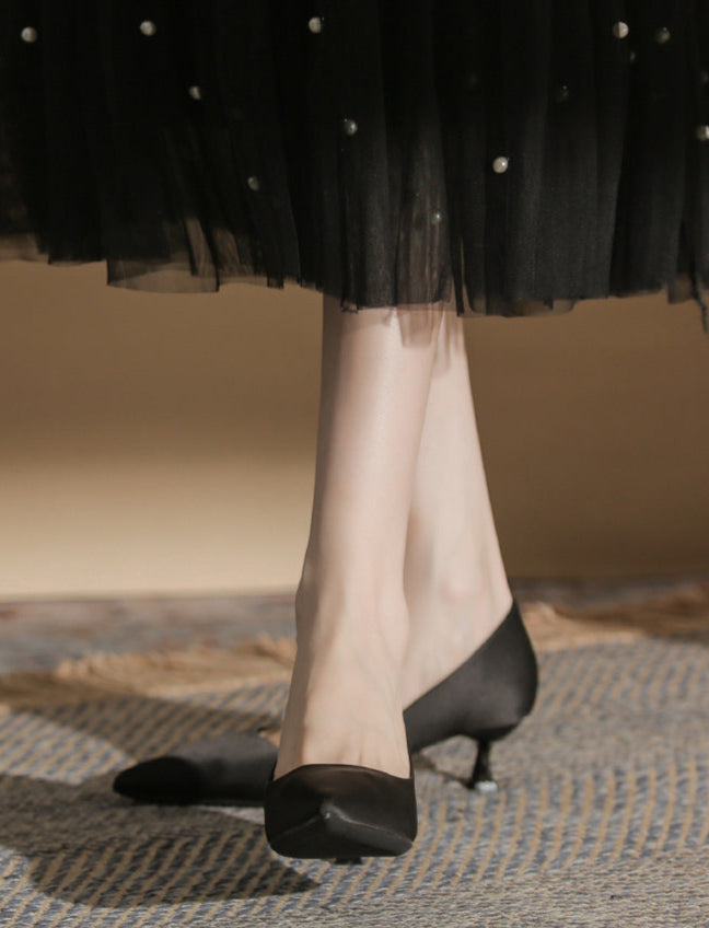 Plissiertes Oberteil mit ausgestellten Ärmeln und Maxirock-Set mit Taillengürtel – Rosiny 