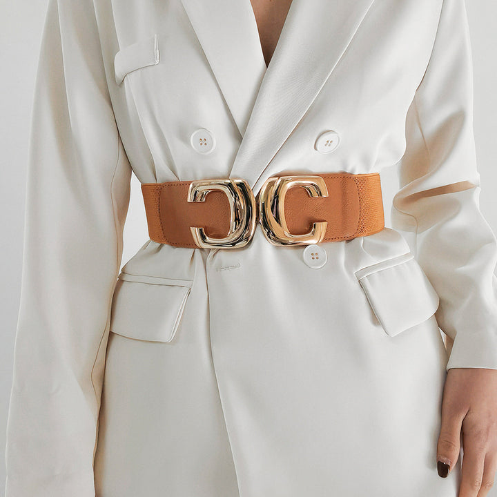 driekwart mouw overslagjurk met pailletten revers en bloemenapplicatie – ALINA 