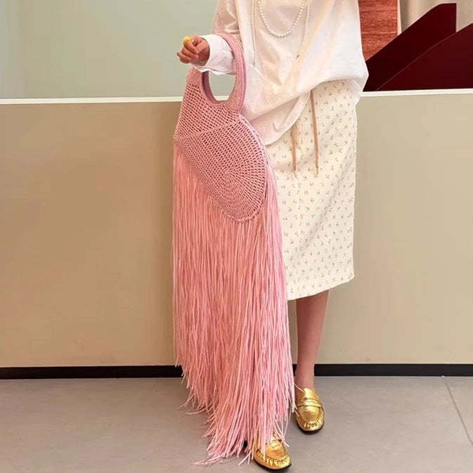 Geplooide top met uitlopende mouwen en maxi-rok set met tailleband – Rosiny 