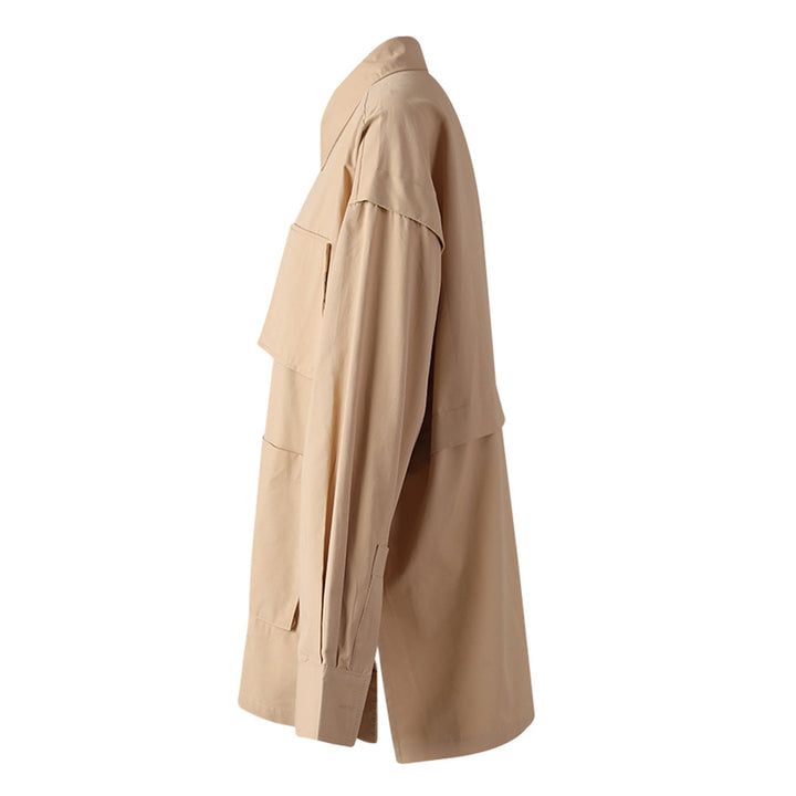 utility pocket button-down shirt with relaxed fit – BLUSHER