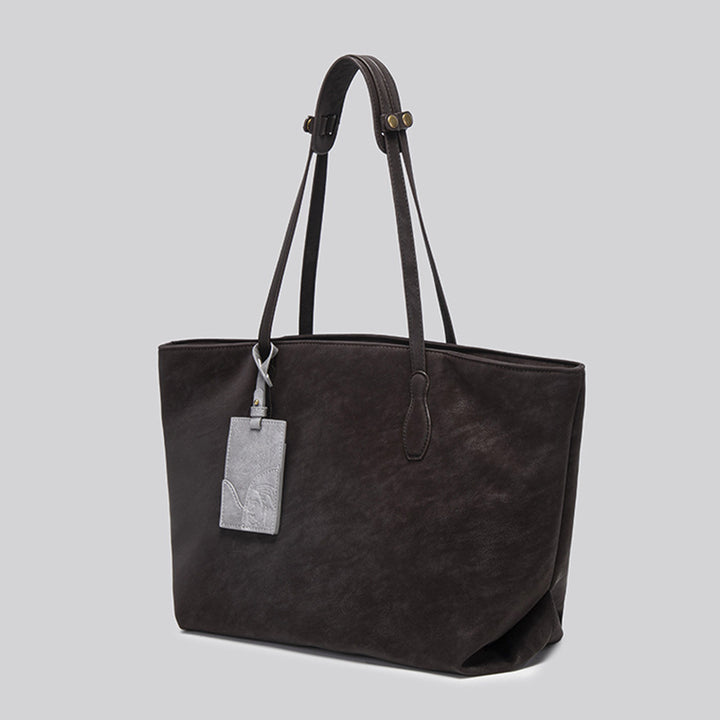 Vintage Leather Tote Bag - Everyday