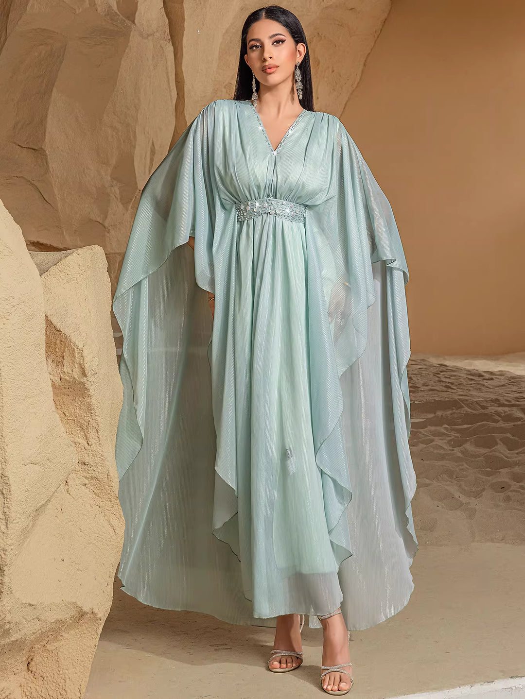sculpted evening dress with modern statement details – LUMIÈRE