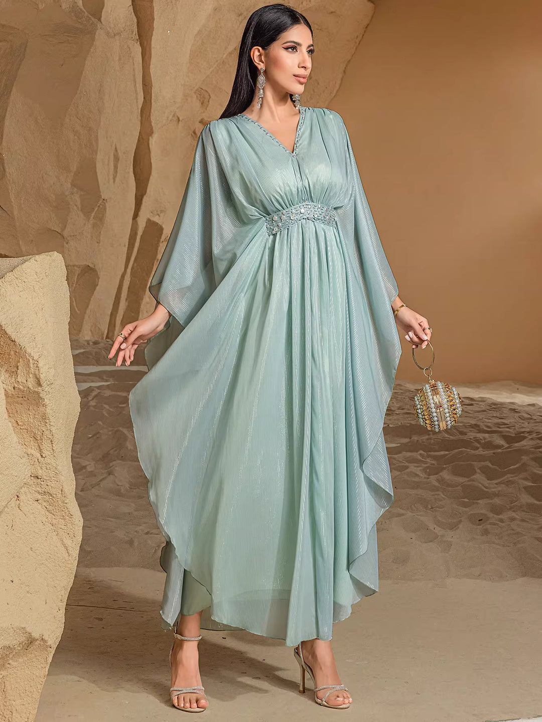 sculpted evening dress with modern statement details – LUMIÈRE