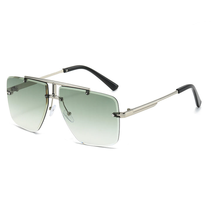 square oversized sunglasses with double bridge frame – NOQRA