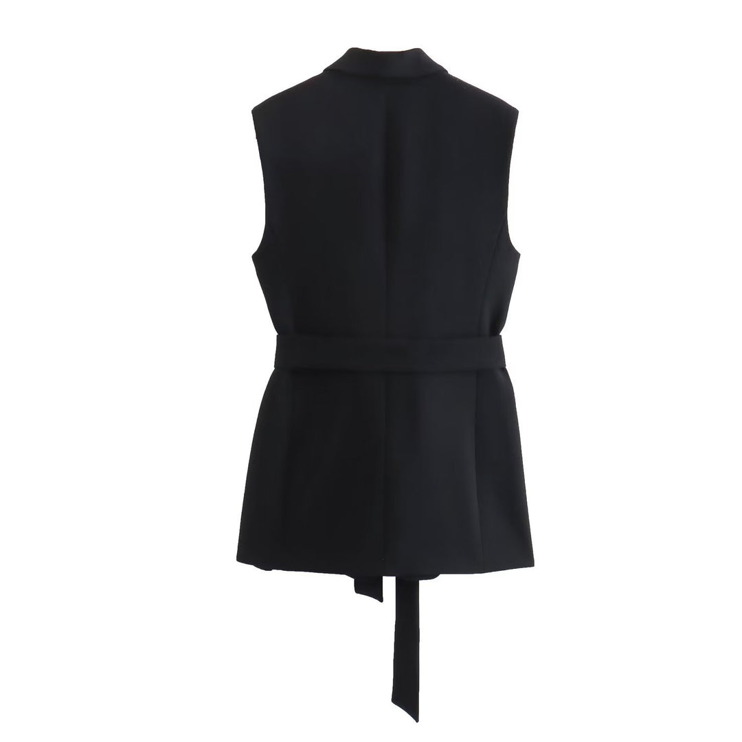 tailored sleeveless vest & wide-leg trousers set – VÉRA