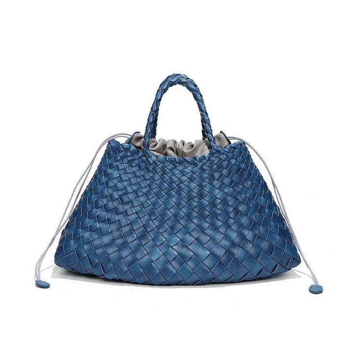 Oversized Woven Handbag – AZURE