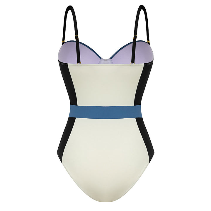 colorblock contour one-piece swimsuit – OCEAN
