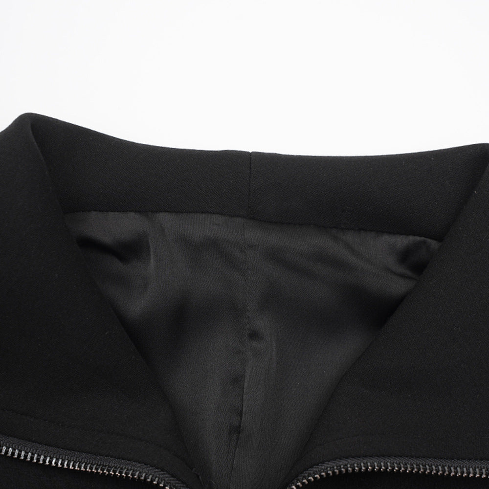 Plissiertes Oberteil mit ausgestellten Ärmeln und Maxirock-Set mit Taillengürtel – Rosiny 